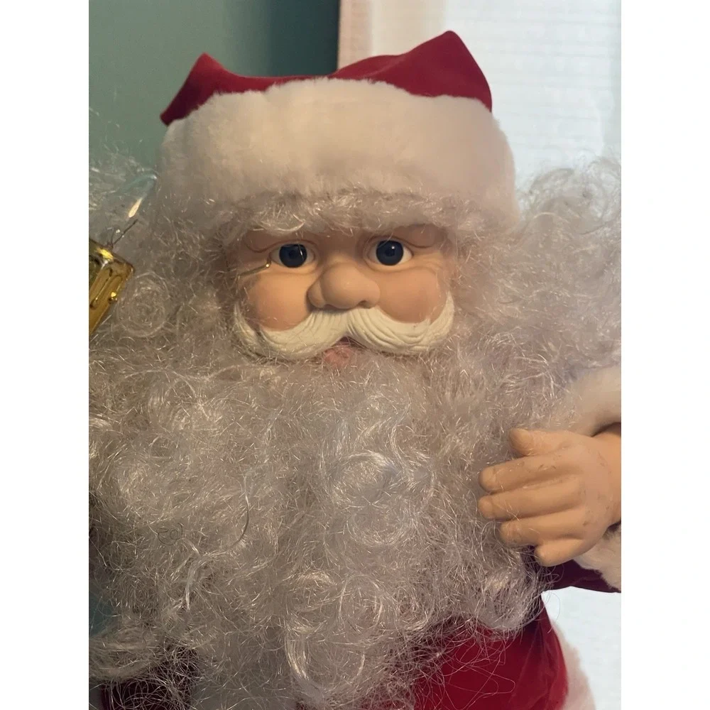 Vintage Animated Santa with Lighted Candle 24